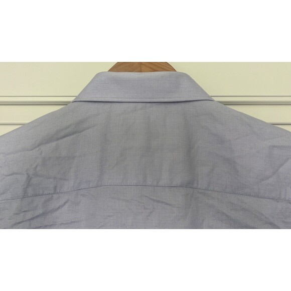 Ted Baker Endurance Shirt Mens 17 34/35 Blue Geometric Long Sleeve Button - Picture 6 of 9